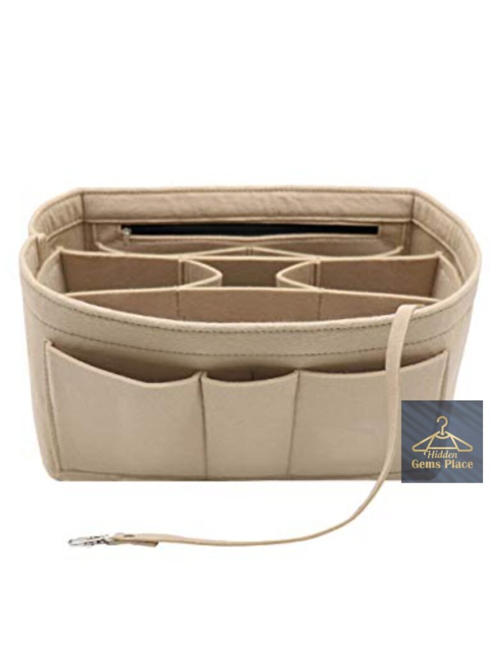 Felt Insert Bag Organizer Purse Handbag Tote Multi-Pocket